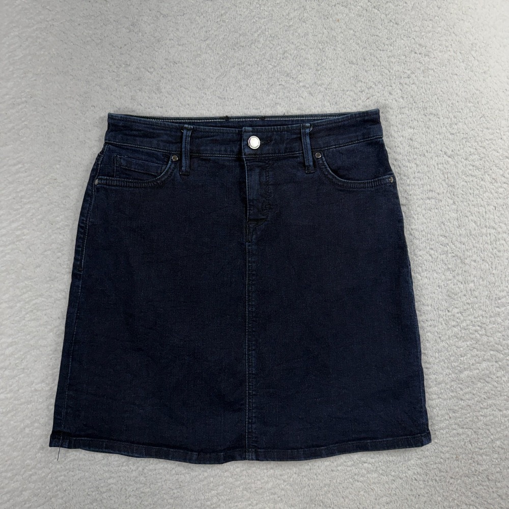 Tommy Bahama Boracay Short Skirt Indigo Dark Wash Jean Sz 6 (W28) 2" EUC
